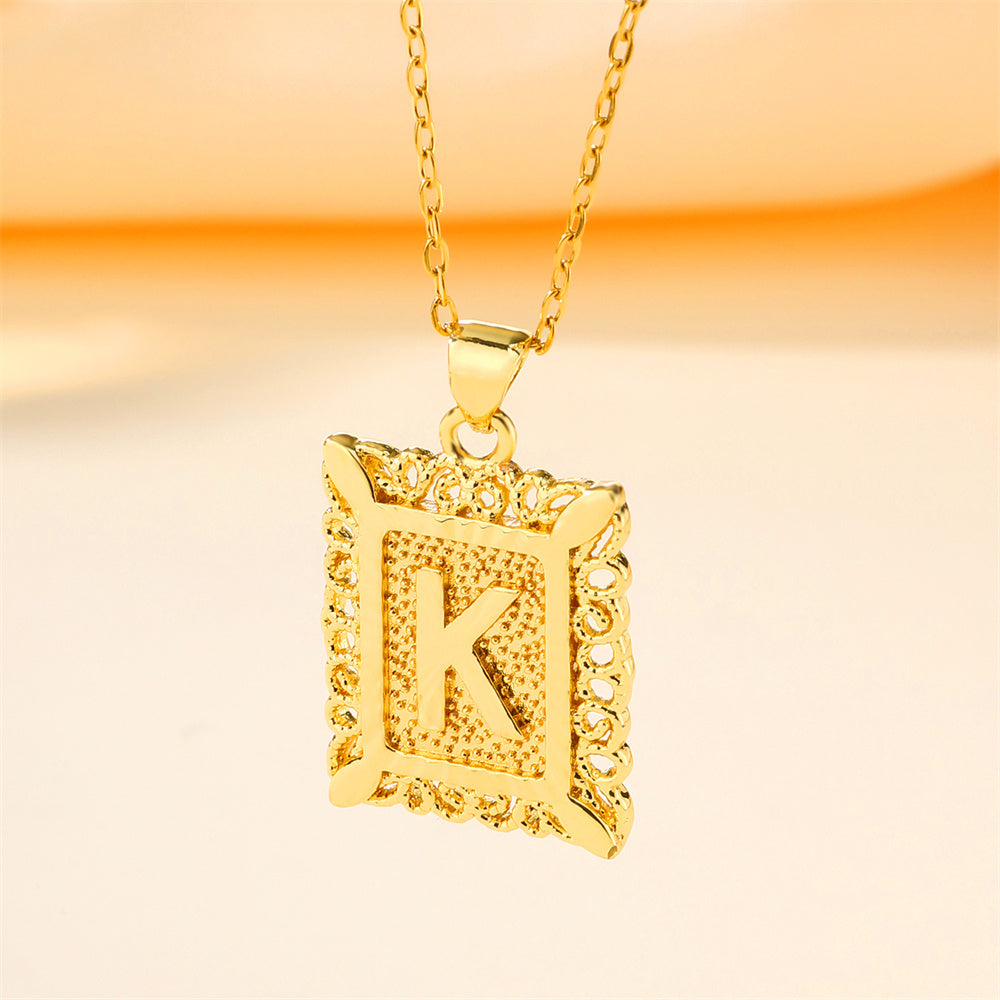 Trendy Cube Pendant Necklace for Men, Women, & Unisex - Gold & Rose Gold Plated Stainless Steel Jewelry