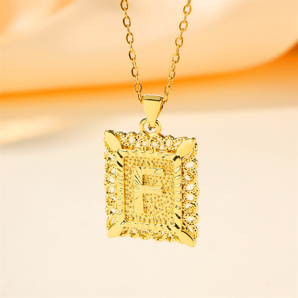 Trendy Cube Pendant Necklace for Men, Women, & Unisex - Gold & Rose Gold Plated Stainless Steel Jewelry