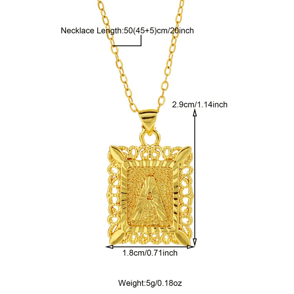 Trendy Cube Pendant Necklace for Men, Women, & Unisex - Gold & Rose Gold Plated Stainless Steel Jewelry