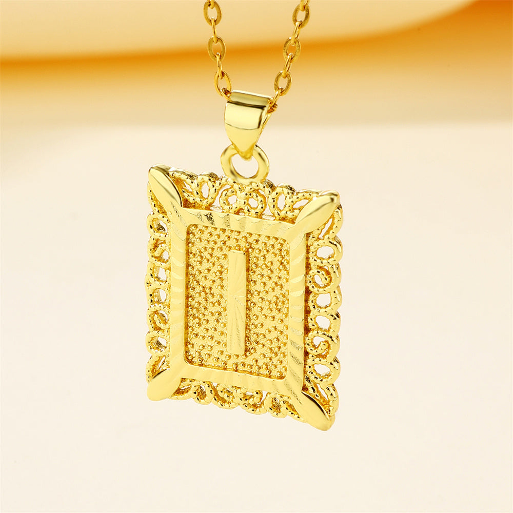 Trendy Cube Pendant Necklace for Men, Women, & Unisex - Gold & Rose Gold Plated Stainless Steel Jewelry