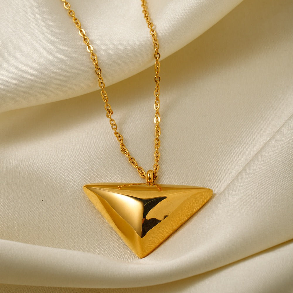 Triangle pendant necklace jewelry simple design jewelry