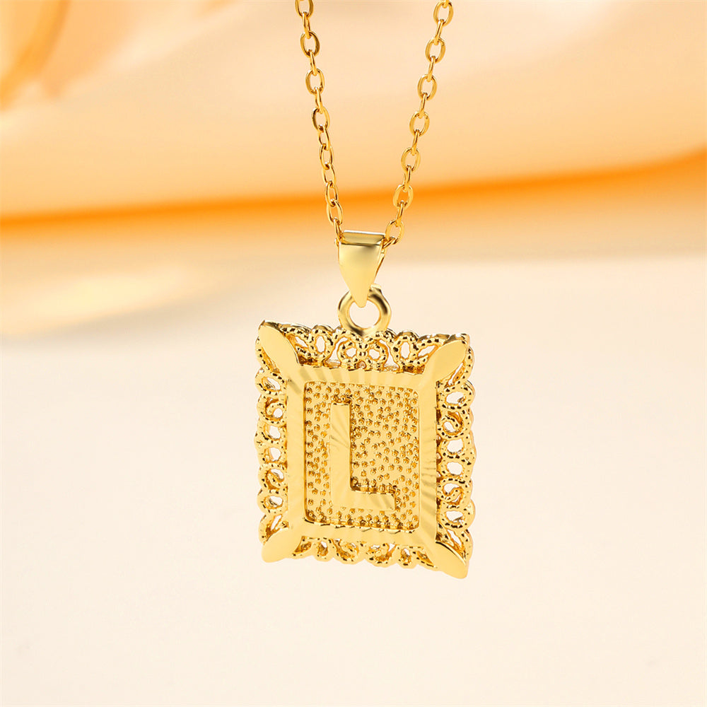 Trendy Cube Pendant Necklace for Men, Women, & Unisex - Gold & Rose Gold Plated Stainless Steel Jewelry