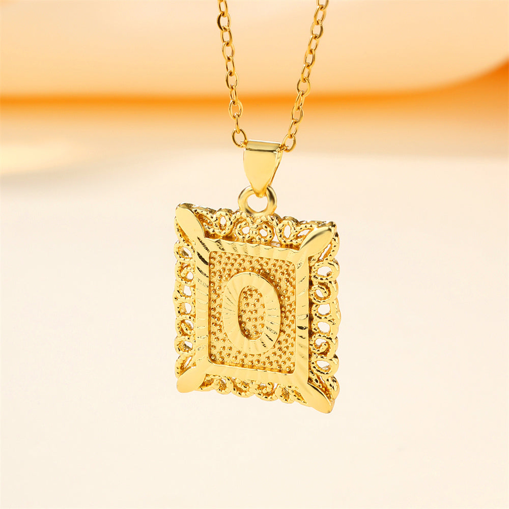 Trendy Cube Pendant Necklace for Men, Women, & Unisex - Gold & Rose Gold Plated Stainless Steel Jewelry